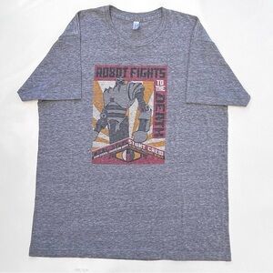 Real Steel Hugh Jackman Promo Movie Stunt Crew Graphic T Shirt Size Men’s XL